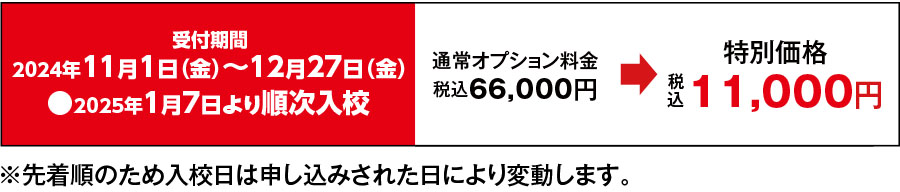 普通自動車 「早割プレミアムハイスピード」コース